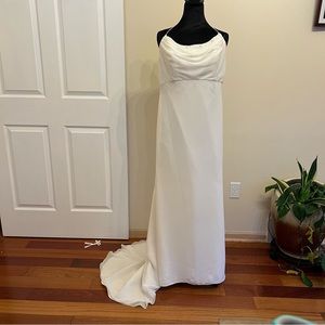 David’s bridal Galena wedding dress size 10-12 ivory color